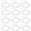 12Pcs 2 Styles 304 Stainless Steel Chain Bracelet Making AJEW-BM00003-1