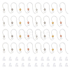 120Pcs 4 Color Eco-Friendly Plastic Earring Hooks STAS-DC0004-39-1
