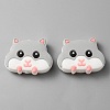 Hamster Silicone Beads SIL-WH0001-59-1