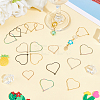 50Pcs 5 Style Ion Plating(IP) 304 Stainless Steel Hoop Earring Findings STAS-DC0007-06-3
