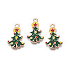 Christmas Alloy Enamel Pendants ENAM-Q442-64-1