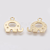 Brass Charms X-KK-T020-102G-2