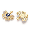 Brass Micro Pave Cubic Zirconia Pendants KK-A181-VA299-2-2