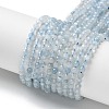 Natural Aquamarine Beads Strands G-F509-02-4mm-1
