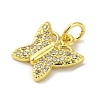 Real 18K Gold Plated Brass Pave Cubic Zirconia Pendants KK-M283-10E-01-2