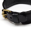 Trendy Unisex Punk Rock Style Leather Wide Wristband Bracelets X-BJEW-L271-01-3