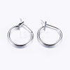 Brass Hoop Earrings KK-E720-01P-1