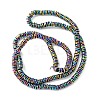 Electroplated Synthetic Non-Magnetic Hematite Beads Strands G-H020-M01-11-2