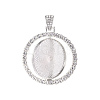 Alloy Pendant Cabochon Settings PALLOY-S107-005P-RS-3