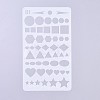 Plastic Reusable Drawing Painting Stencils Templates DIY-G027-G18-2