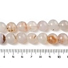 Natural Dendritic Agate Beads Strands G-A248-A07-02-5