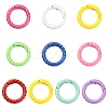 10Pcs Spray Painted Alloy Spring Gate Rings FIND-YW0001-56-1