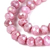 Anti-Tarnish Dyed Rondelle Glass Beads Strands LS-EGLA-T021-3mm-17-14-3
