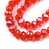 Electroplate Glass Beads Strands EGLA-A034-T1mm-A27-3