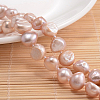Natural Pearl Nuggets Beaded Necklace NJEW-P126-B-01A-01-2