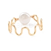 Natural Cultured Freshwater Pearl Bead Rings for Women RJEW-JR00435-6