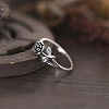 Alloy Rose Finger Rings WG6B24B-05-1
