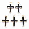 Alloy Enamel Pendants X-ENAM-S121-122B-2