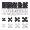 8 Style Natural Lava Rock Beads G-YW0001-14-1