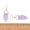 Glass Beaded Dangle Earrings EJEW-MZ00749-01-5