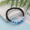 Polymer Clay Heishi Beads Stretch Bracelets BJEW-JB05811-04-3
