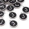 Platinum Plated Alloy Charms ENAM-S118-02J-P-4