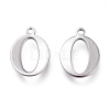 Tarnish Resistant 304 Stainless Steel Charms STAS-H112-O-P-2