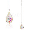 1Pc Transparent Glass Hanging Suncatchers AJEW-TADJ0001-02D-1