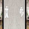 3D Plastic Self-Adhesive Man & Woman Pattern Mirror WC Sign DIY-WH0308-145C-6