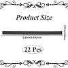 22Pcs Plastic Firm Headband Non-slip Strip DIY-CY0003-03A-2