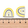Printed Poplar Wood Beads WOOD-Z008-01F-3