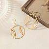 Brass & Iron Baseball Dangle Earrings for Women WG2115E-01-3