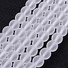 Frosted Glass Bead Strands GLAA-G016-6mm-01-1