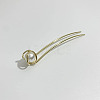 Metal Pearl U-shaped Hairpin for Simple and Modern Hairstyling - Lazy and Cool Hair Accessory for Women. ST6743091-1