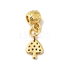 Rack Plating Brass Micro Pave Clear Cubic Zirconia Pendants ZIRC-H125-14-3