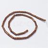 Natural Wood Lace Stone Beads Strands G-G968-F10-2
