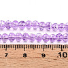 Drawbench Transparent Glass Beads Strands GLAD-Q012-4mm-18-4