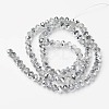 Electroplate Transparent Glass Beads Strands X-EGLA-A034-T6mm-M16-2