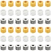 90Pcs 3 Colors Tibetan Style Alloy Beads TIBEB-YW0001-41-1