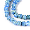 Baking Paint Glass Beads Strands X-DGLA-N016-4mm-09-3