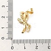 Rack Plating Brass Micro Pave Clear Cubic Zirconia Pendants KK-A206-05A-G-3