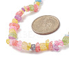 Synthetic Crackle Quartz Dyed Chips Chips Beaded Necklaces NJEW-JN04275-04-2