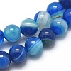 Natural Striped Agate/Banded Agate Beads Strands G-I254-03A-05-1