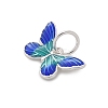 925 Sterling Silver Enamel Butterfly Charms STER-D300-28P-06-2