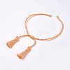 Polyester DIY Braided Bracelet Making MAK-K018-A10-1