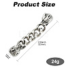304 Stainless Steel Ends with Chain FIND-CJC0012-141B-2