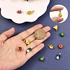 18Pcs Imitation Fruit Charm Pendant Mixed Enamel Fruits Charms Mixed Shape Pendant for Jewelry Necklace Bracelet Earring Making Crafts JX185A-3