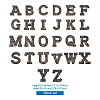 Alphabet Resin Rhinestone Patches DIY-TAC0005-45H-8