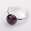 Natural Gemstone Rings RJEW-JR00105-2