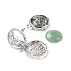 Natural & Synthetic Mixed Gemstone Locket Pendants G-G982-01P-4